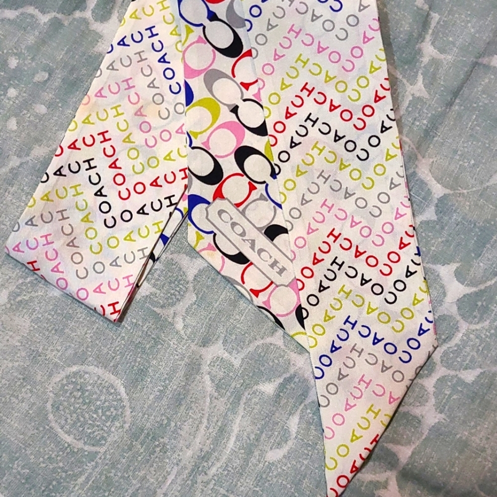 Coach Signature Purse Ponytail Scarf